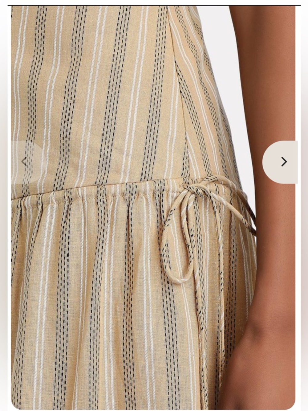 SIGNIFICANT OTHER
JORDAN DRESS - ALMOND/ BLACK STRIPE - Picture 8 of 16
